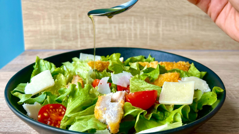 Salade huile d'olive sauce